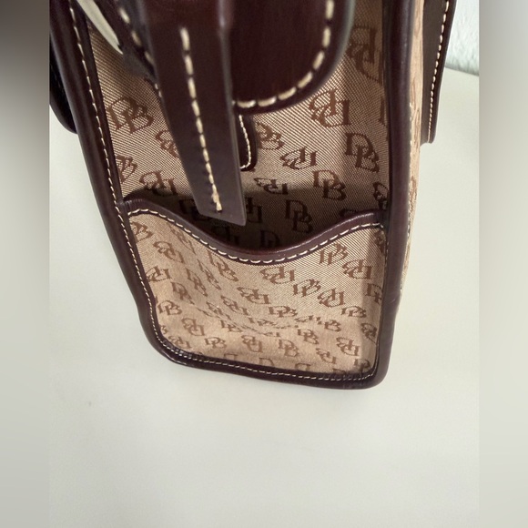 Dooney & Bourke Brown and Tan Tote Bag - Picture 3 of 10